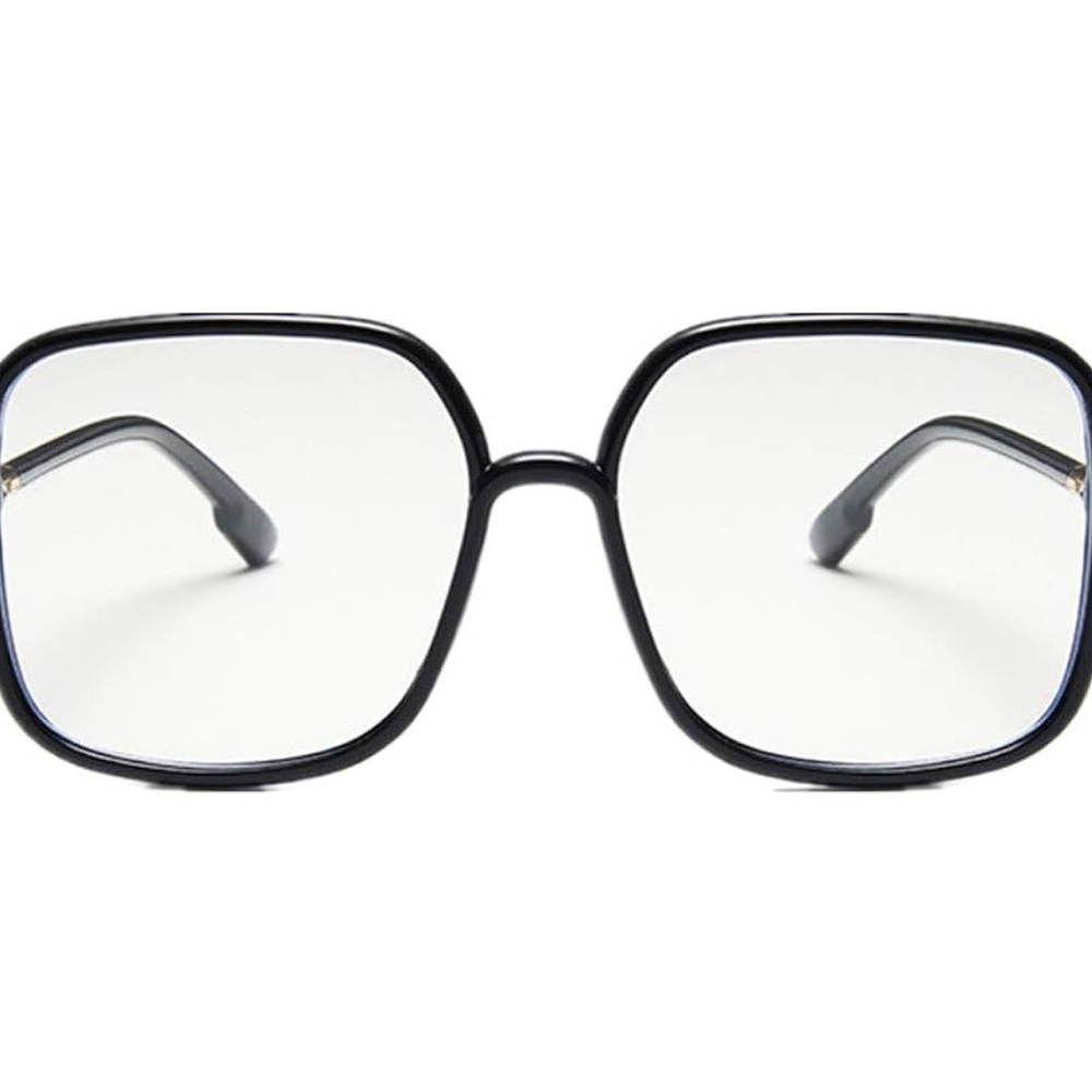 Retro Blue Light Blocking Glasses Big frame